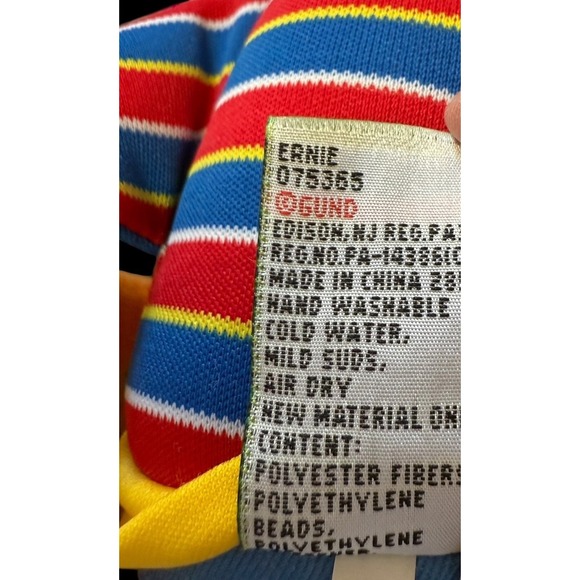 RETRO VINTAGE 2014 Gund Sesame Street Ernie Plush Doll 13" - Picture 4 of 4